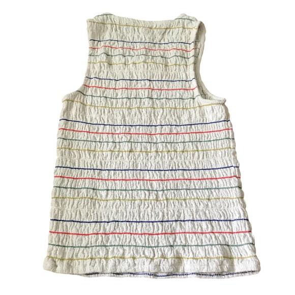 Madewell smocked multicolor rainbow top size XS - Picture 2 of 3